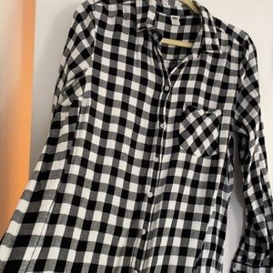 Old Navy Plaid Oversized Dress